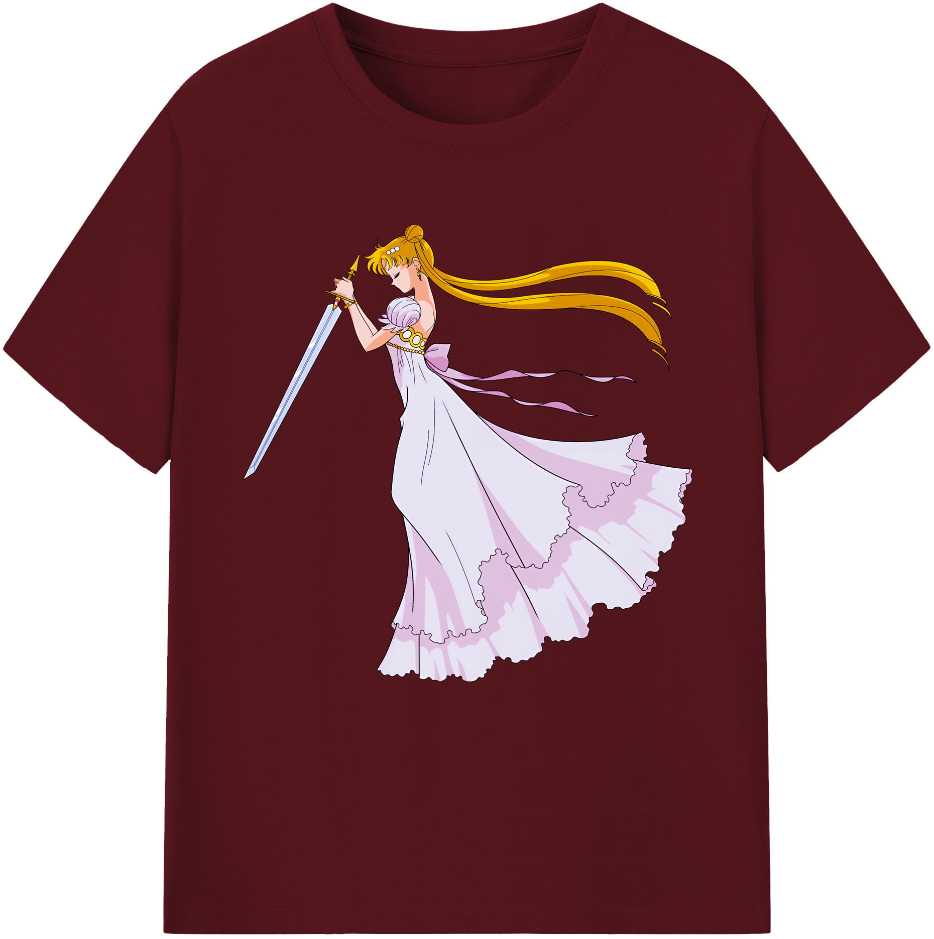 （画像用） 美少女戦士セーラームーン 愛野 美奈子 あいの みなこ Sailor Moon Aino Minako 綿100％半袖Tシャツ（フロントプリント）